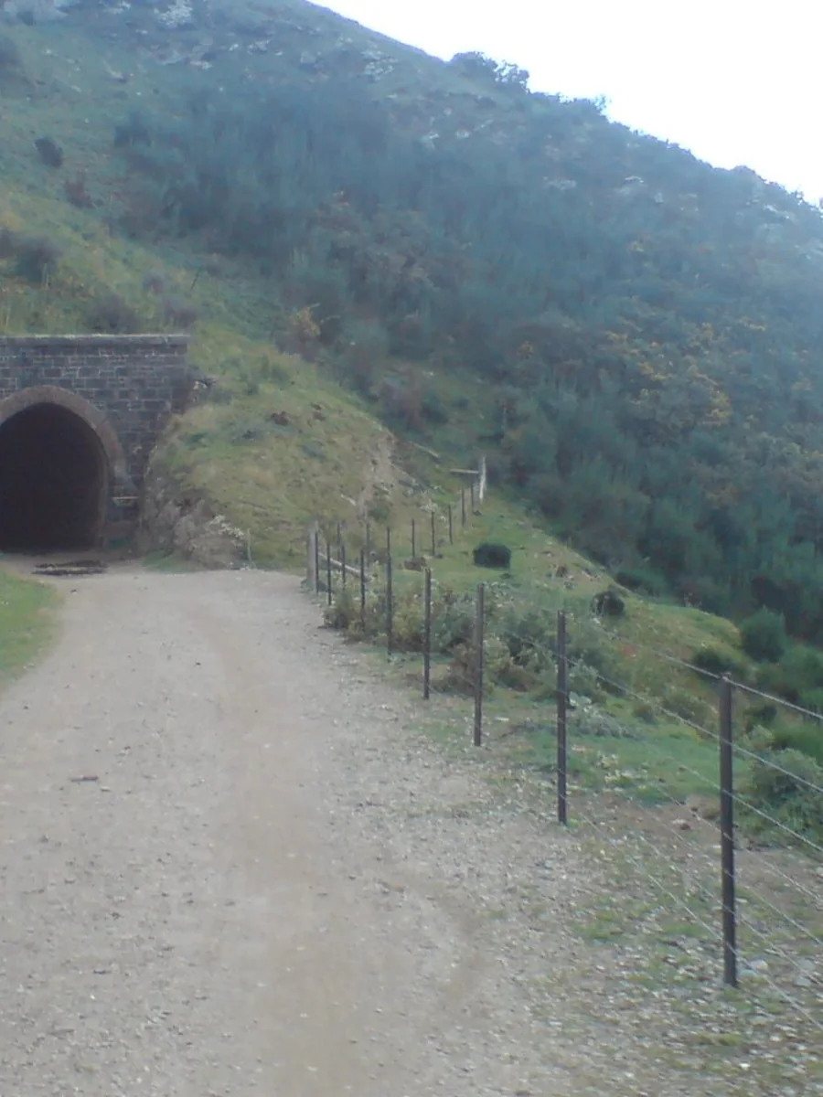 A former railway tunnel on the Otago Central Rail Trail near Hyde